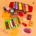 thumbnail image 1 of Play Food Toy Set Kids Barbecue Preparing Toy Kitchens With Cooking Utensil, 1 of 5
