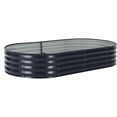 thumbnail image 1 of Yeshouse Cama de jardín elevada ovalada grande con patas y ruedas, jardinera de acero galvanizado grueso, ideal para jardinería en interiores y exteriores, flores y verduras, 1 of 8
