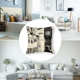 thumbnail image 5 of nygtbtfer &nbsp;Pillow Covers Black Beige London Big Ben Decorative Couch&nbsp;Pillow Cases for Sofa Bed Bedroom Living Room Home Decor 12x12in, 5 of 7