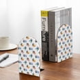 thumbnail image 5 of Naloa Panda And Rainbow 2 Pcs Bookend Large Capacity Office Book Ends for Home Office Library School Study Decoration, 5 of 8