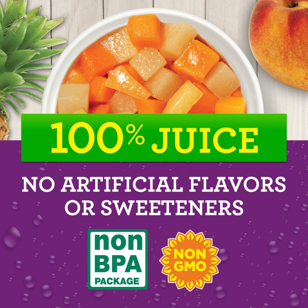 Kroger Mixed Fruit Cups in 100% Juice 4 ct / 4 oz - 3 Pack