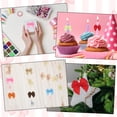 thumbnail image 5 of 60 Pcs Mini Ribbon Bow 3/4" Mini Fabric Satin Ribbon Flower Bows for Craft DIY Sewing Wedding Birthday Party, Black, 5 of 5