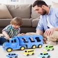 thumbnail image 4 of Esaierr 3-5Y Baby Toddler Large Double Storage Truck Toys Music & Lights Construction Car Toys Inertia Car Boy Toys, 4 of 5