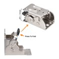 thumbnail image 4 of Unique Bargains 2 Pack Table Leg Folding Brackets Foldable Self Lock Hinges, Silver Tone, 4 of 6