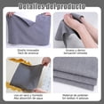 thumbnail image 3 of Paquete de 50 Rollo de Toallas de Microfibra Reutilizables - Ultraabsorbentes, Sin Pelusa y Sin Rayones para Cocina, Coche y Hogar – Rollo de Paños de Limpieza Multiusos (Gris 50Pcs), 3 of 4