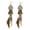 1469 Leaf Earrings, variant on Ethnic Eearrings Pretty Style Miao Silver Earrings, Chinese