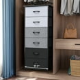 thumbnail image 2 of Crestlive Products 6 Fabric Drawers Vertical Dresser Storage Tower, Gray & Black, 2 of 8