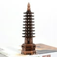 thumbnail image 6 of SIEYIO Feng Shui 9-Levels Alloy 3D Model Chinese Wenchang Pagoda Tower Crafts Statue Souvenir Home Decoration Metal Handicraft, 6 of 16