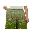 thumbnail image 5 of Beautybatik Olive Women Wide Leg Palazzo Pants Plus Size Hippie Bohemian Flora Printed 2X, 5 of 5