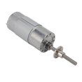 thumbnail image 2 of DC Geared Motor Aluminum Alloy Shell Brass Coil CW CCW Gear Motor with Flange DC12V M6 600RPM, 2 of 5