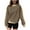 Brown, variant on Annhoo Womens Long Sleeve Sweatshirts Crew Neck Color Block Hooded Pullover Trendy Loose Tops Fall Winter Clothes Outfits