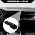 thumbnail image 2 of Unique Bargains Dash Cover for Audi A3 2006-2013 Center Console Dashboard Cover Mat Non-Slip Polyester Black Red 1 Pcs, 2 of 6