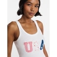 thumbnail image 4 of No Boundaries Americana Graphic Tank Top, Women's XXS-XXL, 4 of 5