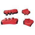 thumbnail image 4 of Botas para patas delanteras de caballo, transpirables, absorción de impactos, evitan resbalones, forro suave, protector ligero para patas de caballo, rojo, M, 4 of 12