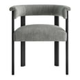 thumbnail image 6 of Side Dining Chair, Set of 2, Grey Gray, Fabric, Kitchen Cafe Bistro Hospitality Restaurant, Modern Contemporary HB36860, 6 of 11