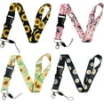 thumbnail image 1 of shiyou-4PCS Sunflower Neck Lanyards Colorful Detachable Galaxy Lanyard Badge Neck Straps (Color G), 1 of 4