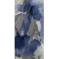 thumbnail image 2 of Jett, Kristina 14x24 Black Ornate Wood Framed with Double Matting Museum Art Print Titled - Cascade Indigo Triptych I, 2 of 4