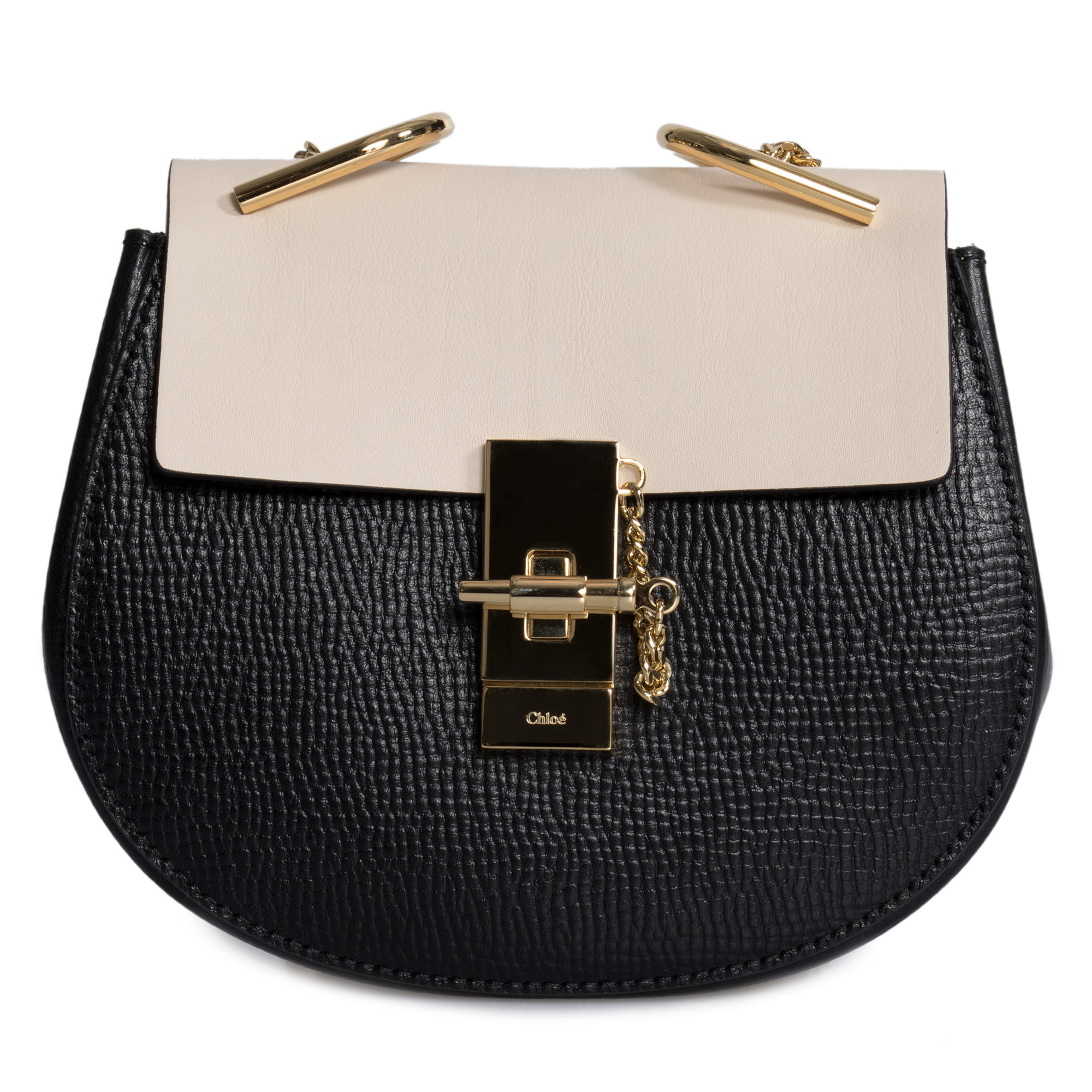 Chloe Mini Drew Bag In Small Grain & Smooth Calfskin Leather | Walmart ...
