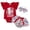 #2_Red, variant on Baby Girl Clothes 0 3 6 9 12 18 Months Newborn Infant Baby Girl Clothes Romper Shorts Headband Set 3Pcs Floral Summer Outfits (12-18 Months,Wine)