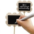 thumbnail image 6 of Wood Chalk Board Blackboard Message Memo Notes Sign Board Bar Shop Wedding Table Number Markers 10-set, 6 of 6