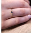 thumbnail image 5 of vylahjewellery Brilliant Blue Round Cut 1 CT Moissanite Diamond Solitaire Ring Woman Proposal 14K Yellow Gold Eye Shape Wedding Ring, 5 of 7