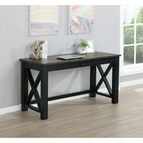 Coaster Company Deerfield Writing Desk Rustic Latte and Vintage Black