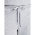 thumbnail image 5 of Joyspun Women's French Terry Knit Sleep Capri Pants, 25” Inseam, Sizes XS-3X, 5 of 6