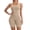 Khaki, variant on KHONTS Women's Shapewear Bodysuits Tummy Control Lifter Body Shaper Strapless Seamless Mid Thigh Jumpsuit Tops with Removable Strap Khaki M