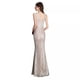 thumbnail image 5 of Vestido de noche color champán para banquete de primavera, con lentejuelas, cola de pez, ajustado, sexy, largo, para anfitrión de la reunión anual, vestido de noche, 5 of 6
