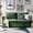 Green, variant on Tina's Home 67" Chenille Loveseat Sofa 2 Seater Couch with Storage Convertible Oversized Sleeper Sofa Living Room with Pillows Chocolate