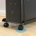 jixopn PC Computer Tower Stand with Caster Wheels Adjustable Mobile CPU