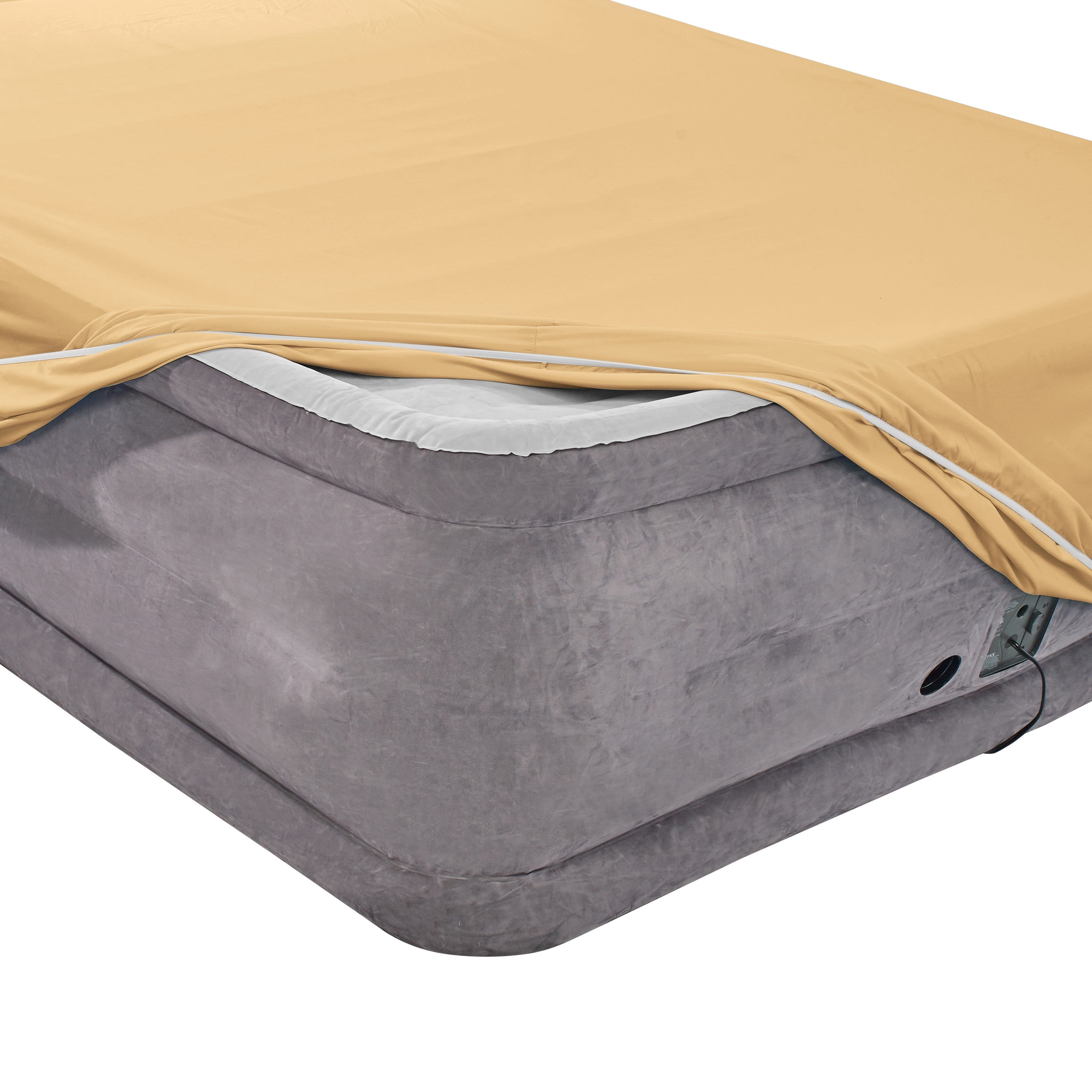 Premium 1800 Collection 18" - 21" Extra Deep Pocket Fitted Sheet, Fits High Profile Mattresses with Toppers, Double Brushed Soft Microfiber, Hypoallergenic, Full Size - Camel Gold