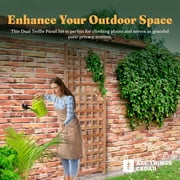 All Things Cedar TS33 Trellis Panel - Cedar Garden Trellis for Climbing Plants