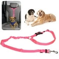 thumbnail image 3 of Pet  Belt, Pet Adjustable Headrest  Belt with Strong Rotatable Snap Buckle Practical Dog Nylon Reflective Safety Seatbelt Strap with Lockable Buckle for Car, 3 of 7