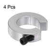thumbnail image 3 of Uxcell Shaft Collar Set for Linear Rail SBR25, Clamp on Shaft Collar with Set Screw 4 Pack, 3 of 5