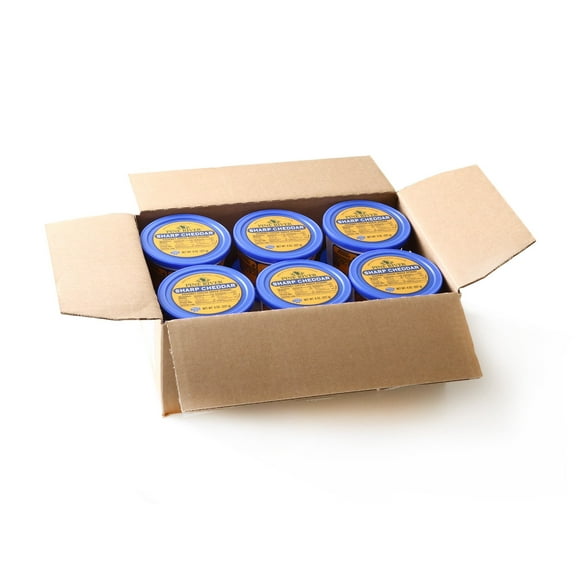 (Price/CASE)Pine River Sharp Cheddar Gourmet Cheese Snack Spread, Shelf Stable 12/8oz, 511012