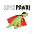 thumbnail image 3 of Seven Trees Design 15x15 Black Modern Framed Museum Art Print Titled - Super Rawr!, 3 of 5