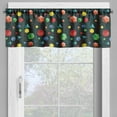 thumbnail image 2 of Ambesonne Geometric Window Valance, Platonic Shapes 3D, 54" X 12", Multicolor, 2 of 5