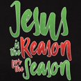thumbnail image 3 of CafePress - Jesus Is The Reason Women's Dark T Shirt - Women's Traditional Fit Dark T-Shirt, 3 of 4