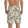 thumbnail image 3 of Kdxio Mushroom Garnish Print Mens Sleep Shorts Bottoms Soft Comfy Pajama Wear Pants with Drawstring Pockets, 3 of 7