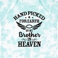 thumbnail image 4 of Inktastic Handpicked for Earth by My Brother in Heaven Angel Wings Boys or Girls Baby Bodysuit, 4 of 5