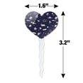 thumbnail image 6 of Space Pattern with Stars Planets Aliens Astronauts Spaceships Dogs Heart Love Cupcake Picks Toppers Decoration Set of 6, 6 of 6