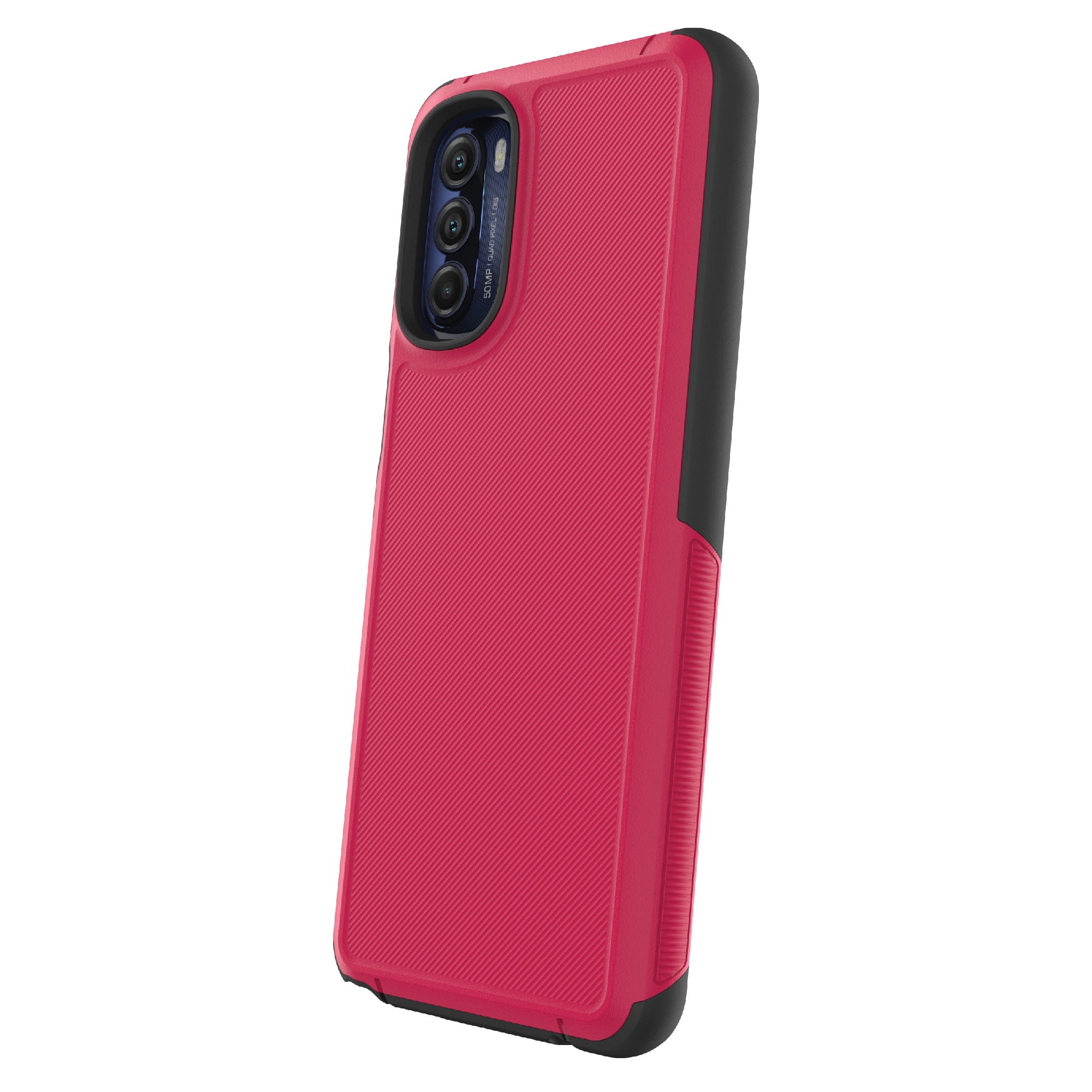 onn. Slim Rugged Phone Case for Moto G Stylus (2022) - Red