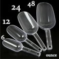 thumbnail image 4 of LIOUCBD 3PCS Clear Plastic Ice Scoop, 24 ounces Alec Ice Scoop, Kitchen Scoop for Ice Bucket Ice, Popcorn, Coffee Beans, Flour (24 oz.), 4 of 14