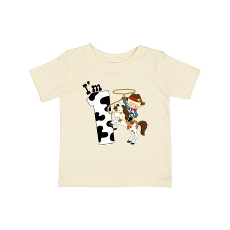 

Inktastic I m One-cowboy Riding Horse Birthday Gift Baby Boy T-Shirt