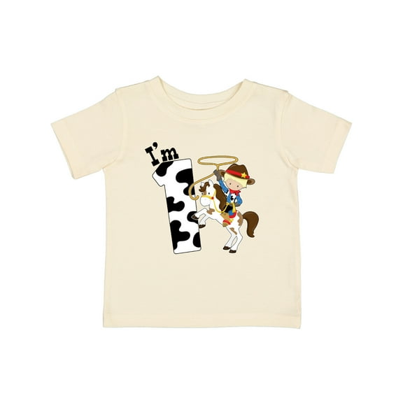 Inktastic I'm One-cowboy Riding Horse Birthday Boys Baby T-Shirt