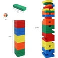 thumbnail image 2 of Fugocen Game with Storage Box, 60PCS Toppling Colorful Tower Building Blocks Balancing Puzzles with Dice, 2 of 9