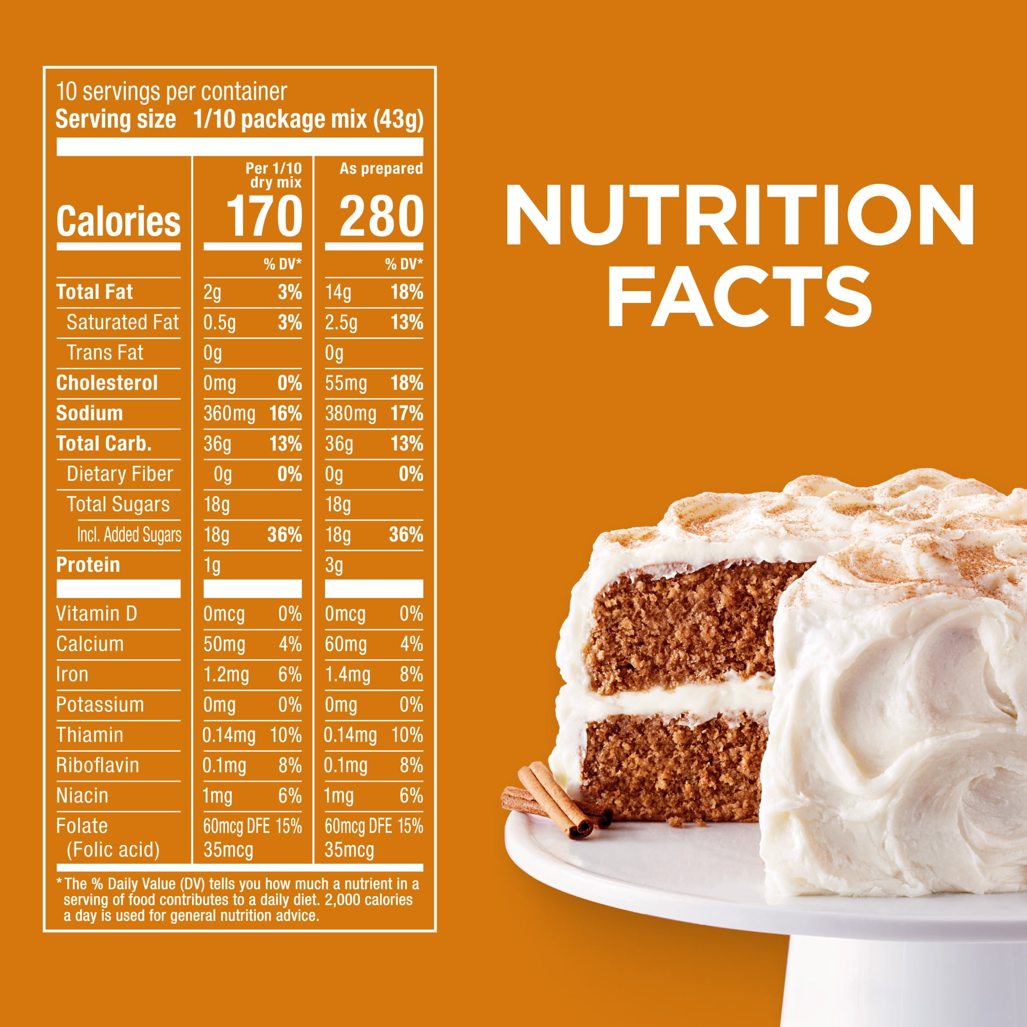 (12 pack) Duncan Hines Signature Perfectly Moist Spice Cake Mix, 15.25 oz.