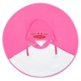 thumbnail image 5 of Chubasquero plegable para niños, impermeable, resistente al viento, reutilizable, con capucha, para exteriores, para niños y niñas [rosa], 5 of 5