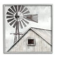 thumbnail image 5 of Stupell Industries Countryside Windmill Dark Cloudy Sky Rural Barn Painting Gray Framed Art Print Wall Art, Design by Nan, 5 of 5